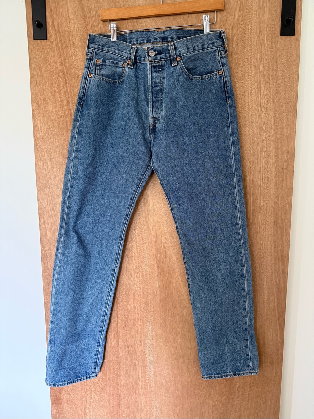 Levi’s 501 Jeans Mens 31X32 Blue Straight Leg Button Fly Y2K Denim